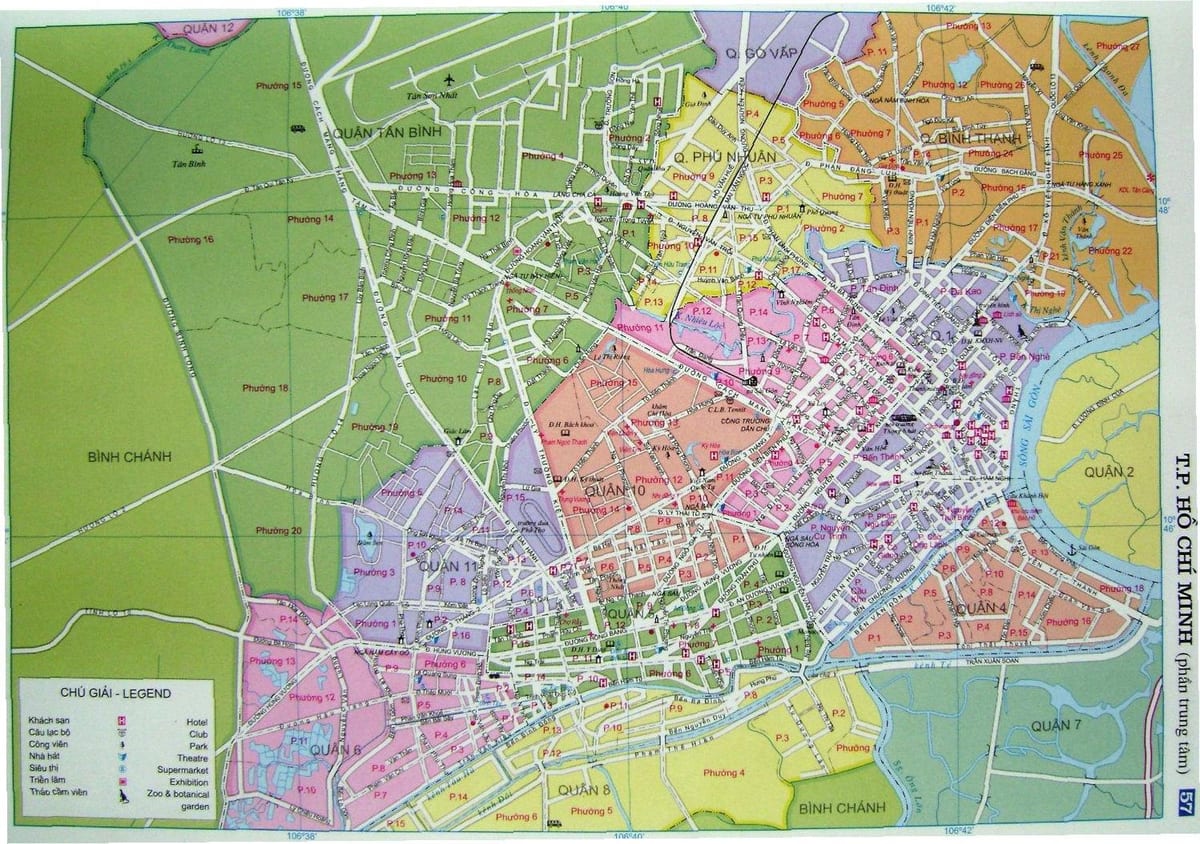 Karte von ho-chi-minh-Straße