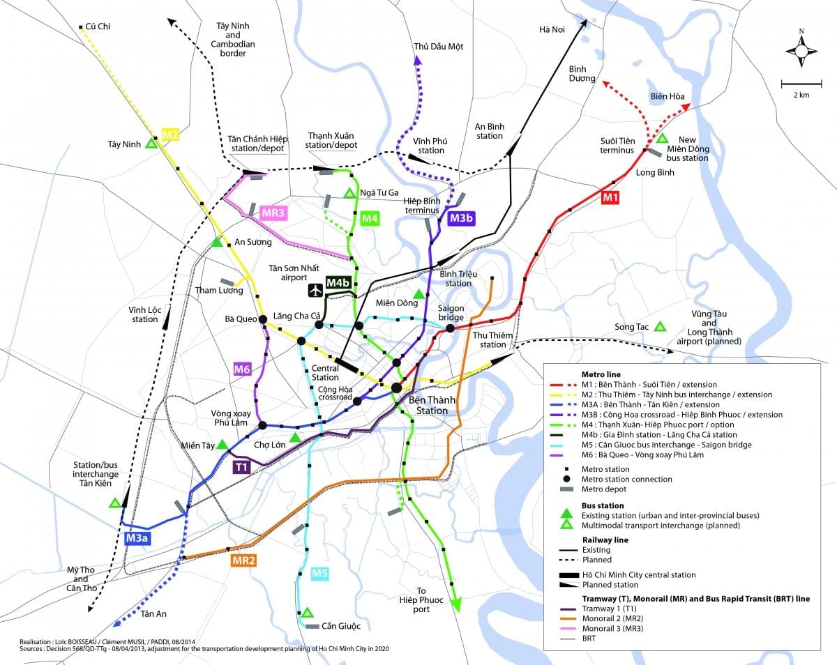 ho-chi-minh-Stadt U-Bahn-Karte
