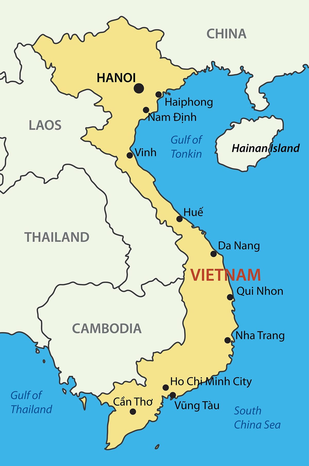 Karte von saigon, vietnam